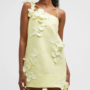 Zimmermann High Tide Lift Off linen yellow dress 1/ Small